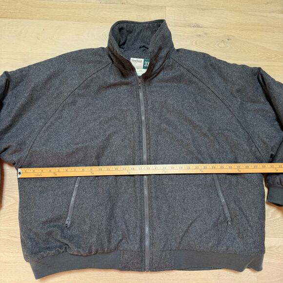 Bomber Jacket 3XL Wool Blend Wear Guard Quilted Lining Minimalist Classic Casual - Picture 6 of 9